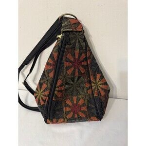 DANNY K FLORAL TAPESTRY CONVERTIBLE BACKPACK/HOBO/SHOULDER BAG NWOT